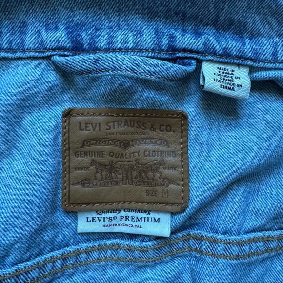 Levis Trucker Blue Denim Jacket Sz M - Picture 13 of 16